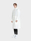 Unisex zip adjustable ripstop long windbreaker