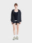 Zip stretch taffeta adjustable windbreaker
