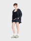 Zip stretch taffeta adjustable windbreaker