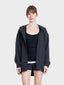 Zip stretch taffeta adjustable windbreaker