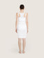 Tanked cotton knit dress midi length