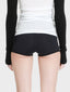Mini short taille haute détail coutures