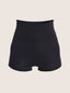 High waisted stitch mini shorts