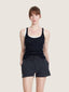 Unisex running stretch taffeta shorts zip pockets