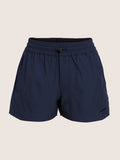Unisex running stretch taffeta shorts zip pockets