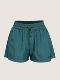 Unisex running ripstop shorts zip pockets