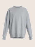 Unisex fleece oversize sweater back logo