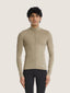 High collar zip soft men sport top
