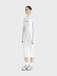 Long sleeve turtle neck cotton knit micro crop top