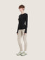 Long sleeve corset cut t-shirt