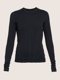 T-shirt à manches longues détail corset