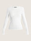 T-shirt à manches longues détail corset et poitrine