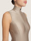 Body en jersey satiné à découpes corset