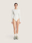 Corset bra cut soft cotton long sleeve bodysuit | Ernest Leoty