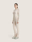 Corset bra cut soft cotton long sleeve bodysuit