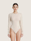 Corset bra cut soft cotton long sleeve bodysuit