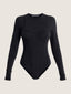 Corset bra cut soft cotton long sleeve bodysuit | Ernest Leoty