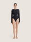 Corset bra cut soft cotton long sleeve bodysuit | Ernest Leoty