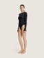 Corset bra cut soft cotton long sleeve bodysuit | Ernest Leoty