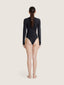 Corset bra cut soft cotton long sleeve bodysuit | Ernest Leoty