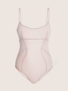 Body en mesh avec découpes corset