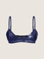 Shinny low cut bikini bra top
