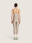 Open back satin jumpsuit