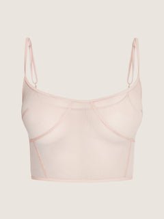 Bustier en tulle transparent