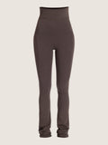Flare cut soft cotton leggings