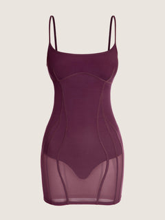 Robe maillot en tulle
