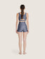 High waisted stitch mini shorts | Ernest Leoty