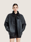 Oversize unisex leather jacket | Ernest Leoty