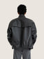 Oversize unisex leather jacket | Ernest Leoty