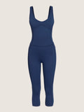 Midi length corset jumpsuit