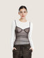 Long mesh lingerie tank top | Ernest Leoty
