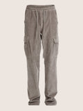 Unisex cargo velvet jogg pants