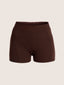 High waisted heavy knit mini shorts | Ernest Leoty