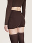 High waisted heavy knit mini shorts | Ernest Leoty
