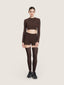 Heavy knit long sleeve crop top | Ernest Leoty