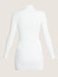 Heavy knit mini dress