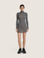 Long sleeve wool knit high collar mini dress | Ernest Leoty
