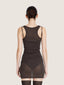 Wool knit mini tank dress | Ernest Leoty