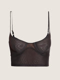 Mesh bustier bra
