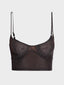 Mesh bustier bra