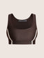 Satin bicolor sport bra