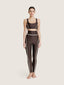 Wide waisted stitch satin bicolor leggings | Ernest Leoty
