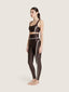 Wide waisted stitch satin bicolor leggings | Ernest Leoty