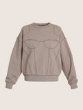Bra Cut Fleece Sweatshirt