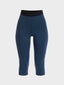 Legging de sport longueur midi avec ceinture noire