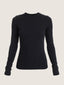 Long sleeve stretch corset cut t shirt